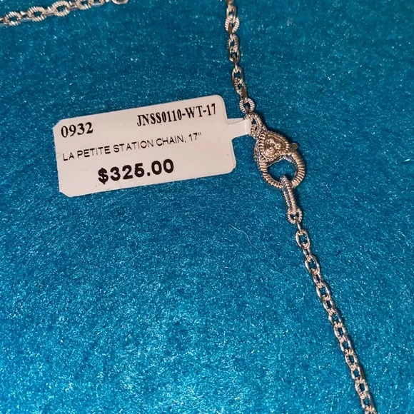 Judith Ripka La petite station chain necklace